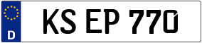 Trailer License Plate